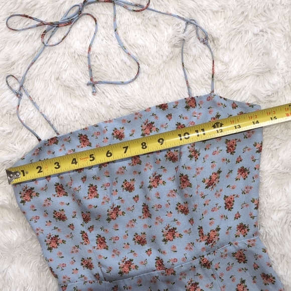 🔴Reserved for @tia_felice Reformation Blue Petunia Floral Presley Dress - Picture 11 of 16